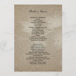 Formales Hochzeitsprogramm Programm