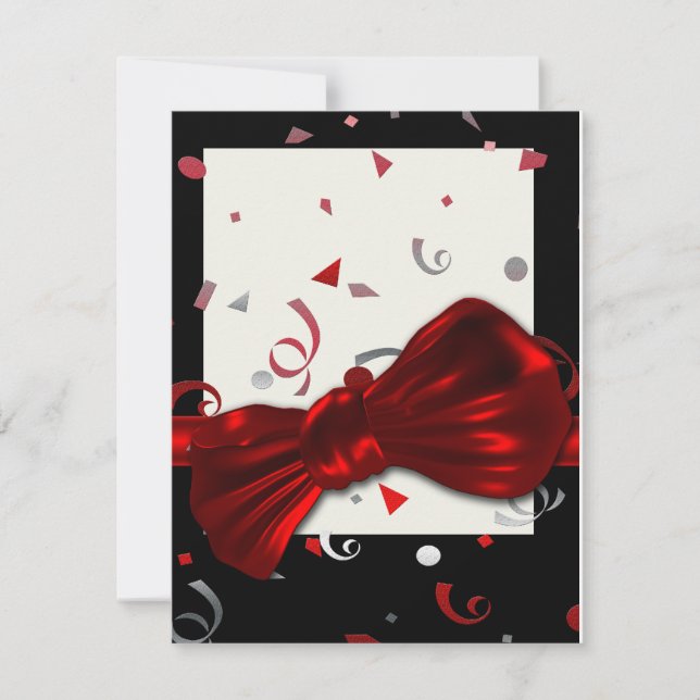 Formales Party des eleganten Einladung (Vorderseite)