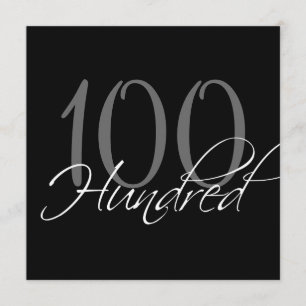 Formales schwarzes Grau-100. Einladung