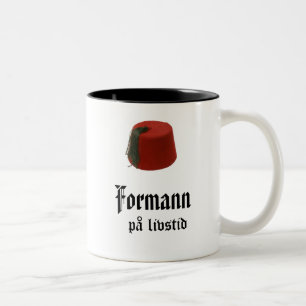 Formann på livstid zweifarbige tasse