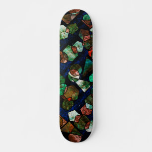 Formas geométricas unregelmäßiges e textura verfor skateboard