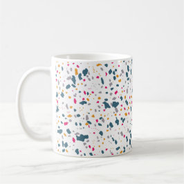 Formas moderas azules y rosas kaffeetasse