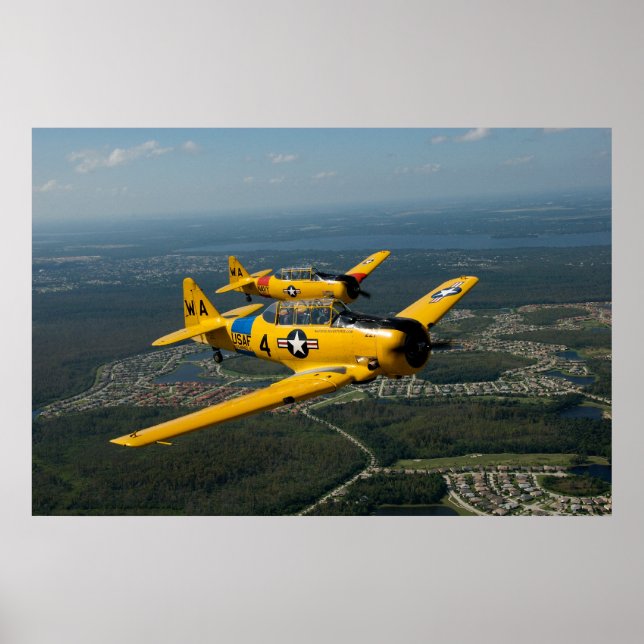 Formation Flying T6 Style Poster (Vorne)