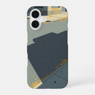 Forme d'Ombre d'Angle Rétro iPhone 16 Hülle