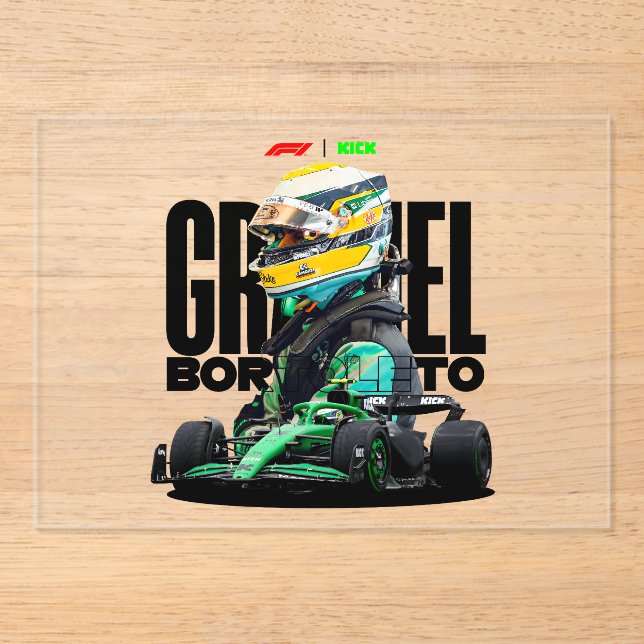 Formel-1-Rennen Acryleinladungen (Vorderseite)