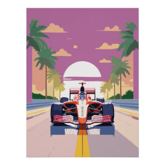Formel-1-Wall-Dekor-Poster Poster