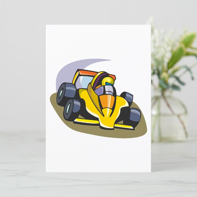 Formel-5-Rennwagen Einladung (Von Creator hochgeladen)