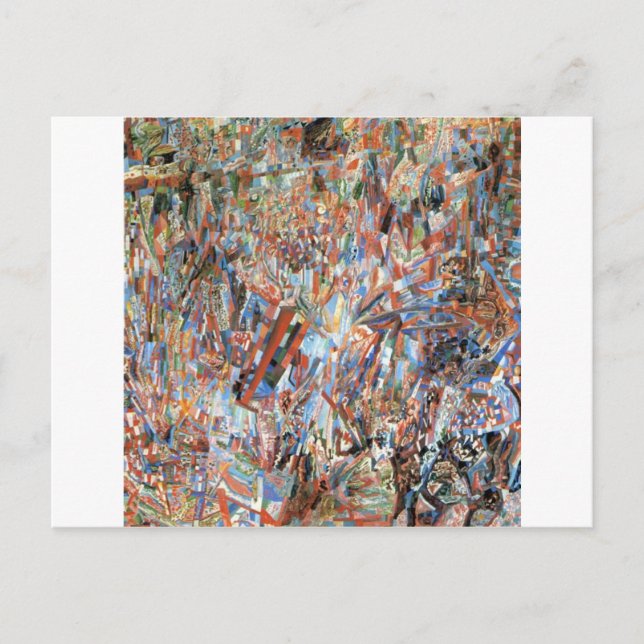 Formel des Frühlings von Pavel Filonov Postkarte (Vorderseite)