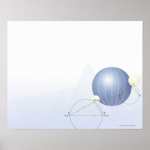 Formel, Diagramm, Mathematiksymbole Poster