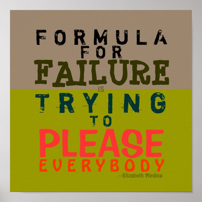 Formel für einen Ausfall ~ 12X12 Poster (Vorne)