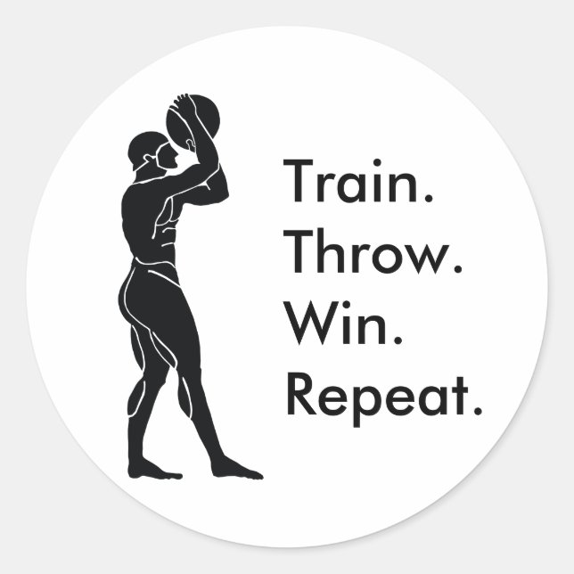 Formel für griechische Athlete Basketball Runder Aufkleber (Vorderseite)