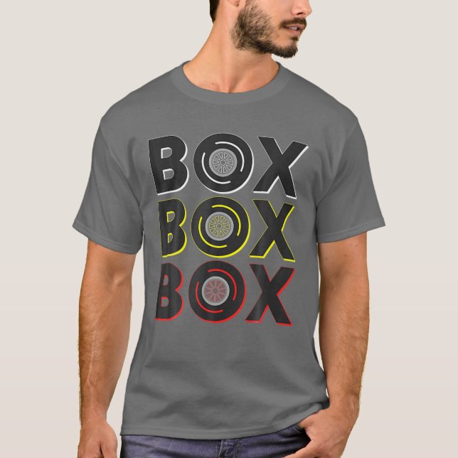 Formel-Racing-Box-Box-Radio-Call zu Pit B T-Shirt (Vorderseite)