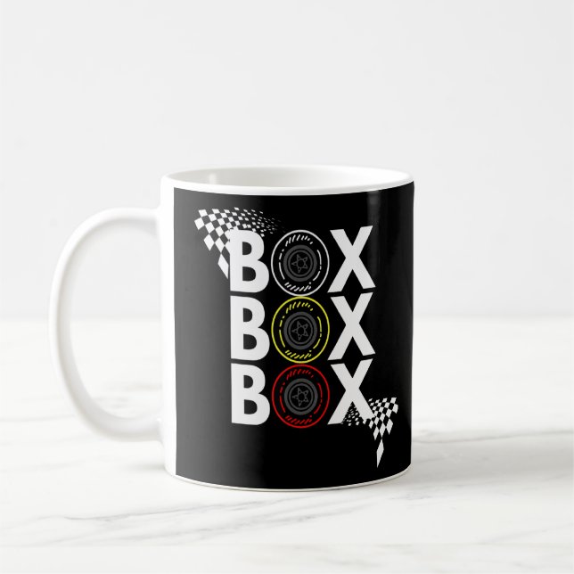 Formel-Racing-Box-Feld Funkruf nach Pitbo Kaffeetasse (Links)