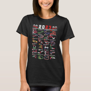 Formel-Rennsport-Offene-Räder-Rennwagen-Fan 2023 W T-Shirt