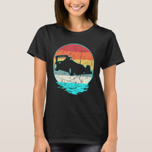 Formel-Rennsport Retro-Silhouette 70er 80er Jahre T-Shirt