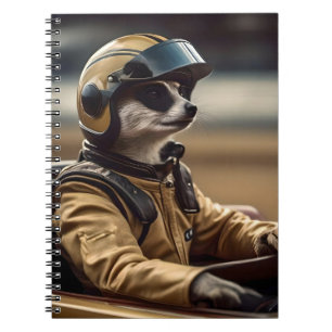 Formel Spaß: Beruflicher Rennfahrer für Meerkat Notizblock
