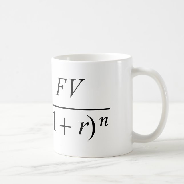 Formel "Zeitwert des Geldes" Tasse (Rechts)