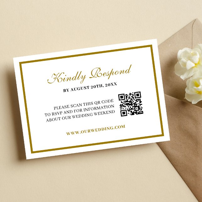 Formell Klassisch Schwarz Gold Monogramm Hochzeit RSVP Karte (Formal black and gold monogram RSVP card ensures elegant, organized guest responses.)