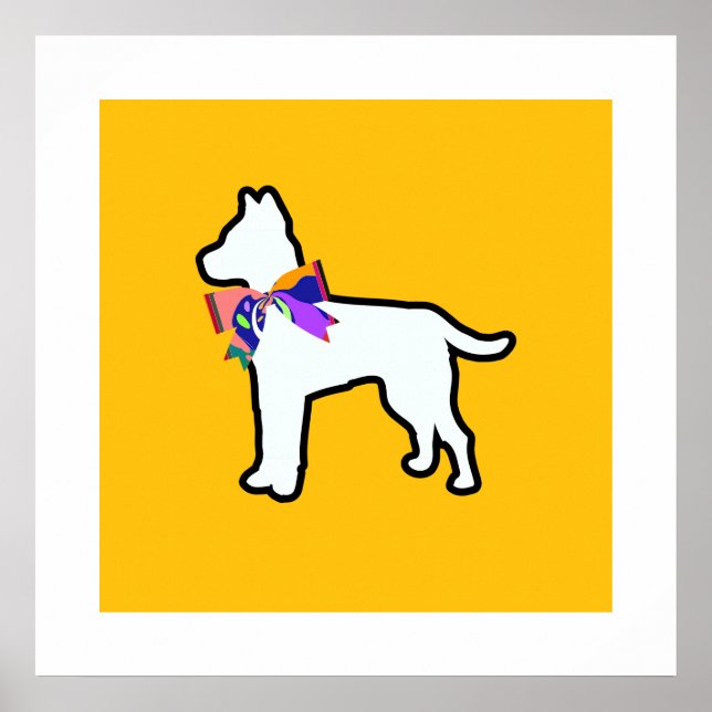 Formell mit einer Wange verkleidet Poster (Vorne)