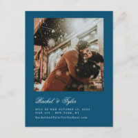 Formelle Bildunterschrift Save the Date Postkarte