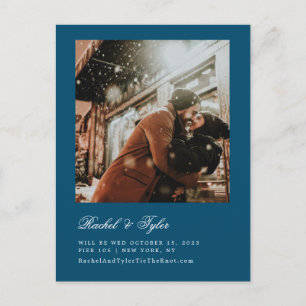 Formelle Bildunterschrift Save the Date Postkarte