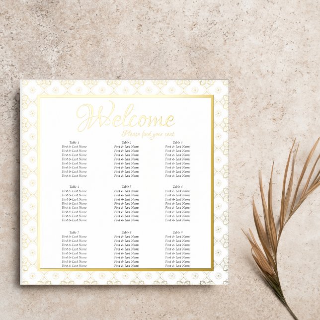 Formelle, komplizierte Sitzordnung - Hochzeit Foliendrucke (Von Creator hochgeladen)
