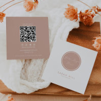 Formeller QR-Code für elegante Blush- und White-Lo