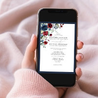 Formelles blaues Burgundy-Wasser-Farbskript