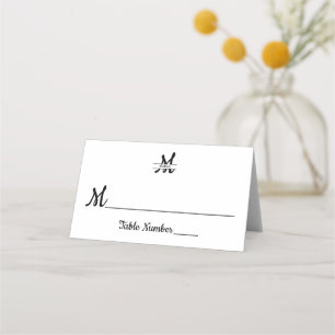 Formelles einfaches elegantes Cookie - Begleitkart Platzkarte