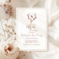 Formelles rustikales Monogramm-Wappen