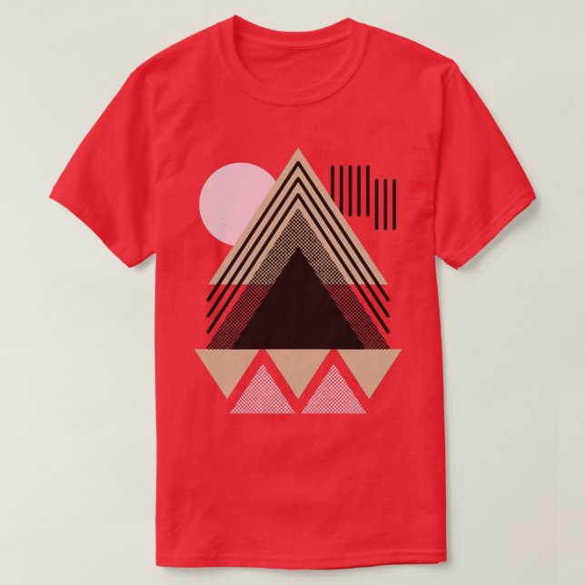 Formen abstrakter geometrischer Elemente T-Shirt (Design vorne)