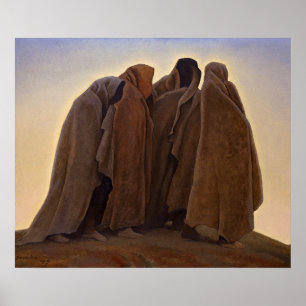 Formen der Angst von Maynard Dixon Poster