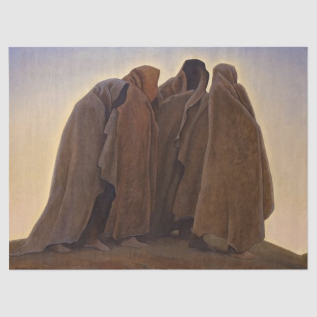 Formen der Angst von Maynard Dixon Seidenpapier (Vorderseite)