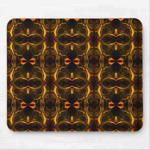 Formen, "goldene Linien schwimmen" über dunklem Hi Mousepad