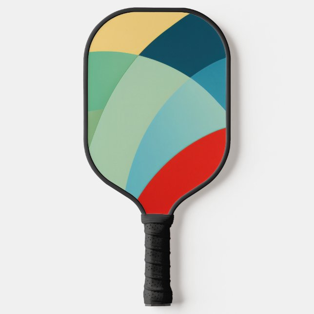 Formen in hellen Farben Pickleball Schläger (Vorderseite)