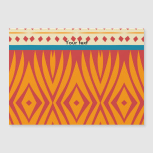 Formen in Retrofarben Magnetkarte