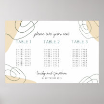 Formen Script 3 Tabelle Kleine Hochzeitsstiftkarte