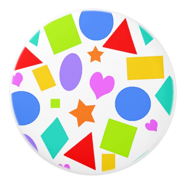 Formen und Farben Keramikknauf (Vorderseite)