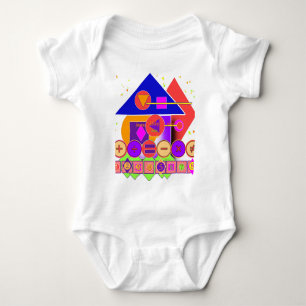 Formen Zahlen Symbole   Baby Strampler