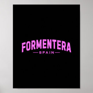 Formentera Spanien Balearen Urlaub Sommer Poster