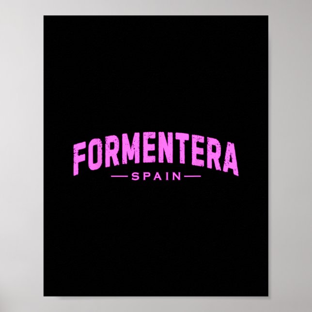Formentera Spanien Learic Inseln Urlaub Sommer Be Poster (Vorne)