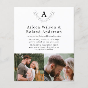 Förmliche Classic Monogramm 3 Foto Hochzeit