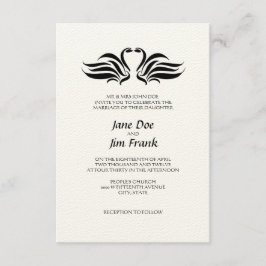 förmliche Einladung von Swans zur Hochzeit