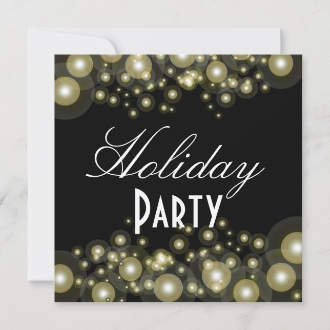 Förmliche Einladungen, Champagnerblasen Einladung (Vorderseite)