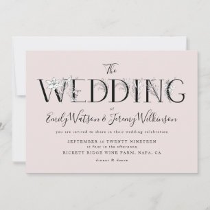 Förmliche rosa Mussbläserbriefe zur Einladung