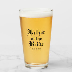 Formlicher Vater der Bride Tumbler Glass