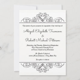 Förmliches Blühtest - Einladung zur 12x18 Hochzeit