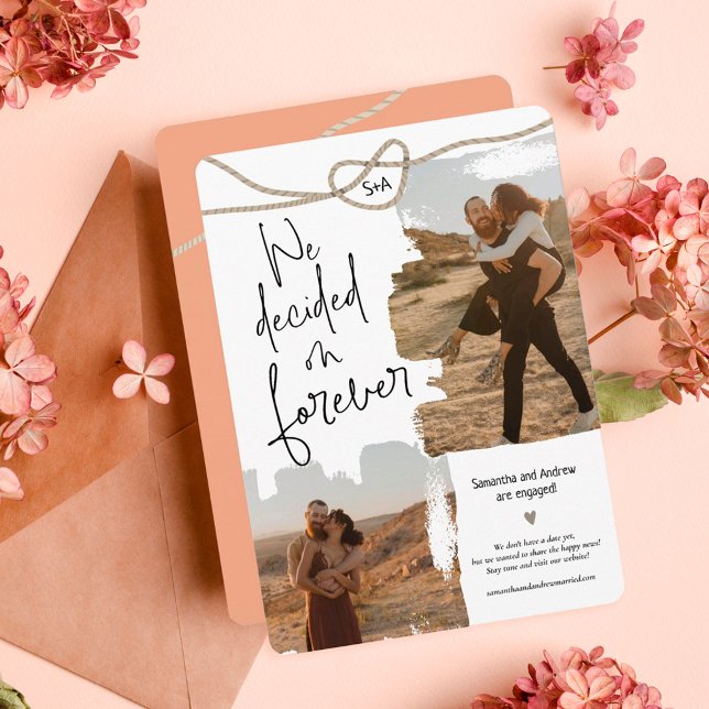 Förmliches Knoten Seil 2 Fotos Verlobung Ankündigung (Von Creator hochgeladen)