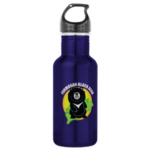 Formosan(Taiwan)-Logo für schwarze Bären Trinkflasche