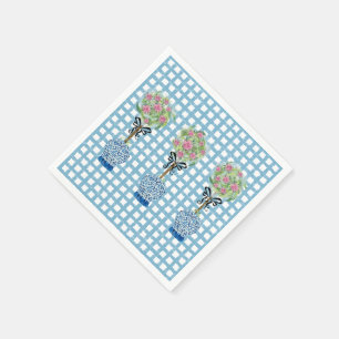Formschnitt Blau und Weiß Ginger Jar Serviette